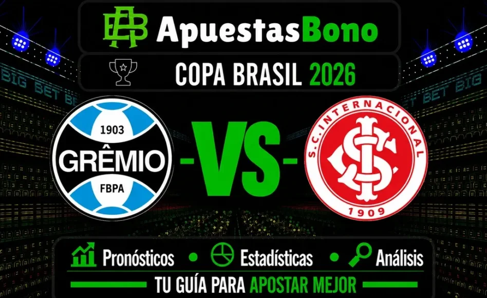 Predicción y análisis de Grêmio contra Internacional –Copa Brasil 2026– 3 de Septiembre (20:00 hora local)