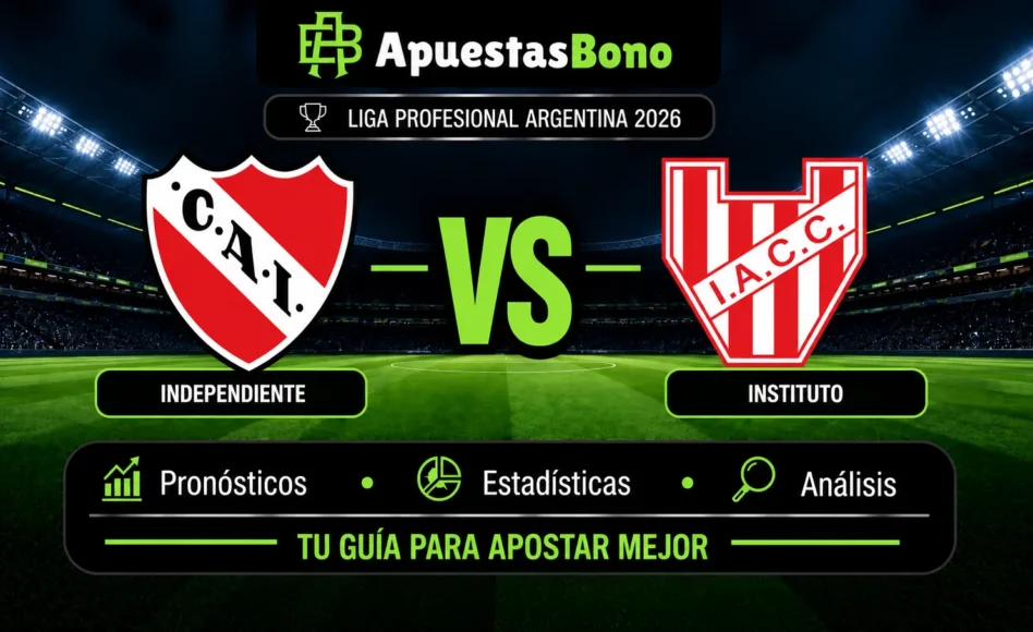 Predicción y análisis de Independiente contra Instituto –Liga Profesional Argentina 2026– 2 de Octubre (19:15 hora local)