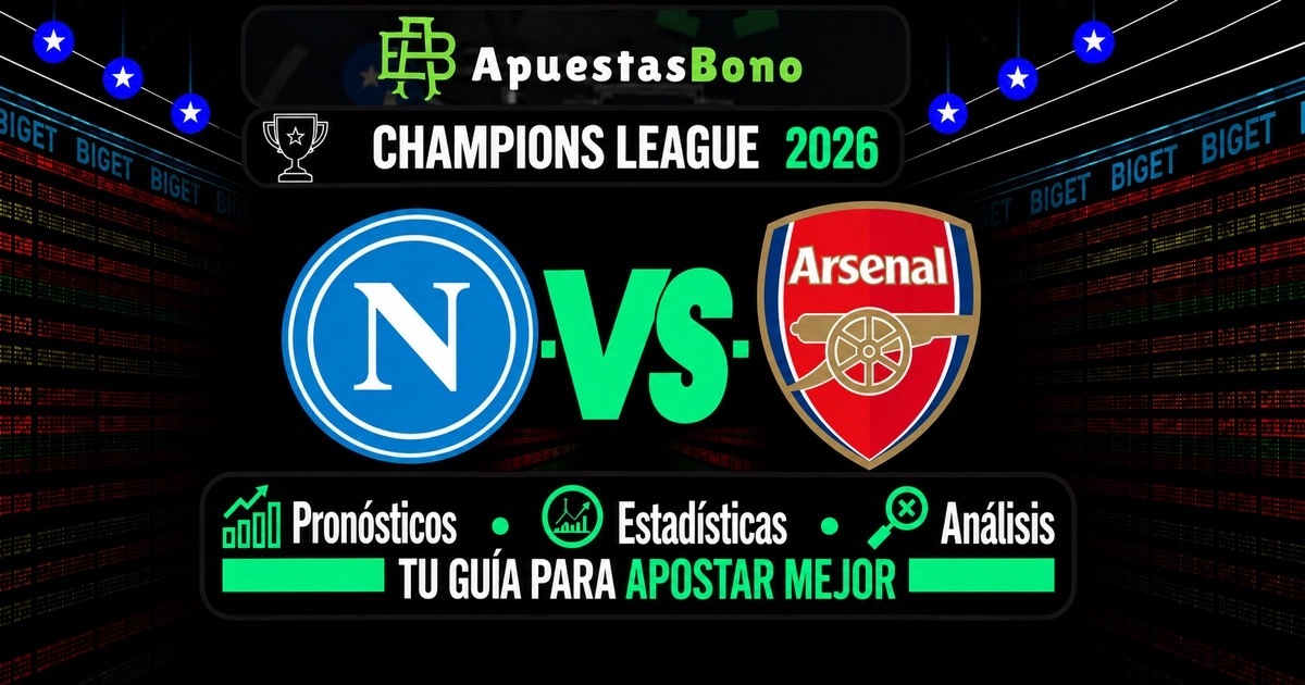 Predicción Nápoles contra Arsenal por la Champions League 2026.