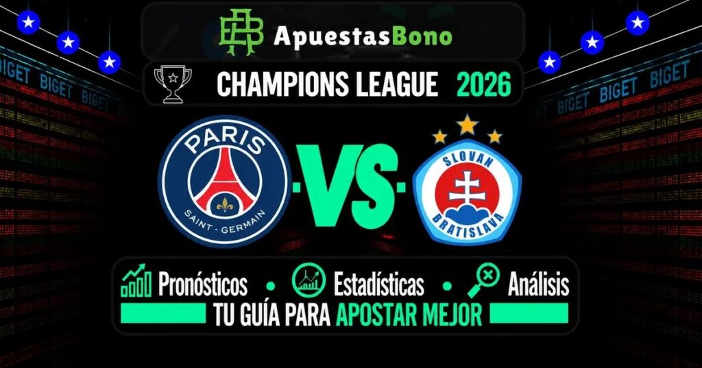 Predicción y análisis PSG - Slovan de Bratislava - Liga de Campeones - 9 de septiembre de 2026
