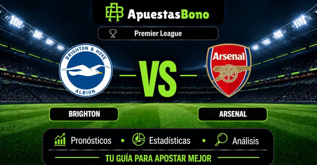 Predicción y análisis de Brighton vs Arsenal – Premier League, 19 de septiembre de 2026