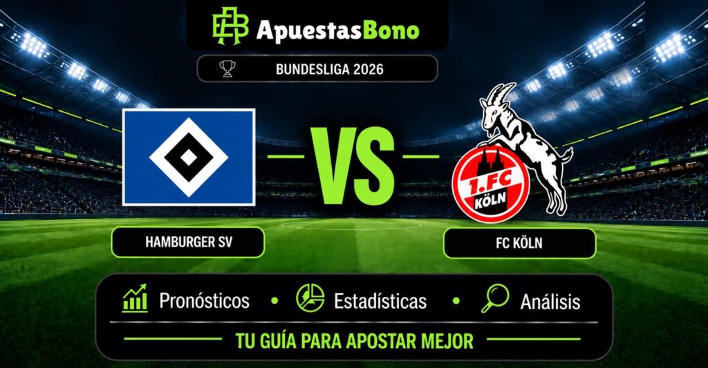 Predicción y análisis de Hamburger SV vs FC Köln – Bundesliga, 19 de septiembre de 2026