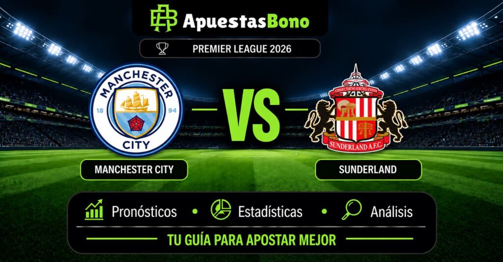 Predicción y análisis de Manchester City vs Sunderland – Premier League, 20 de septiembre de 2026