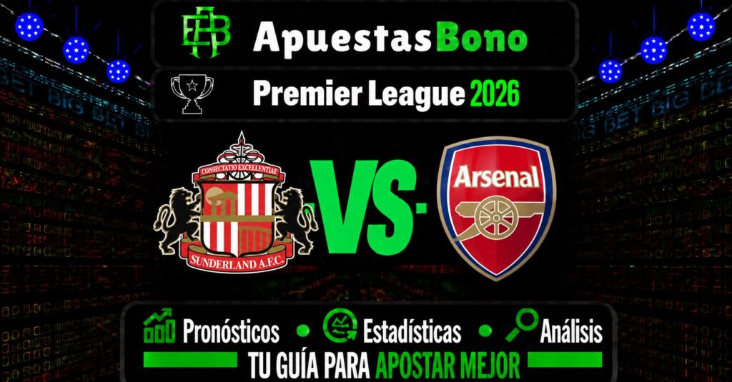 Predicción y análisis de Sunderland vs Arsenal – Premier League, 13 de septiembre de 2026