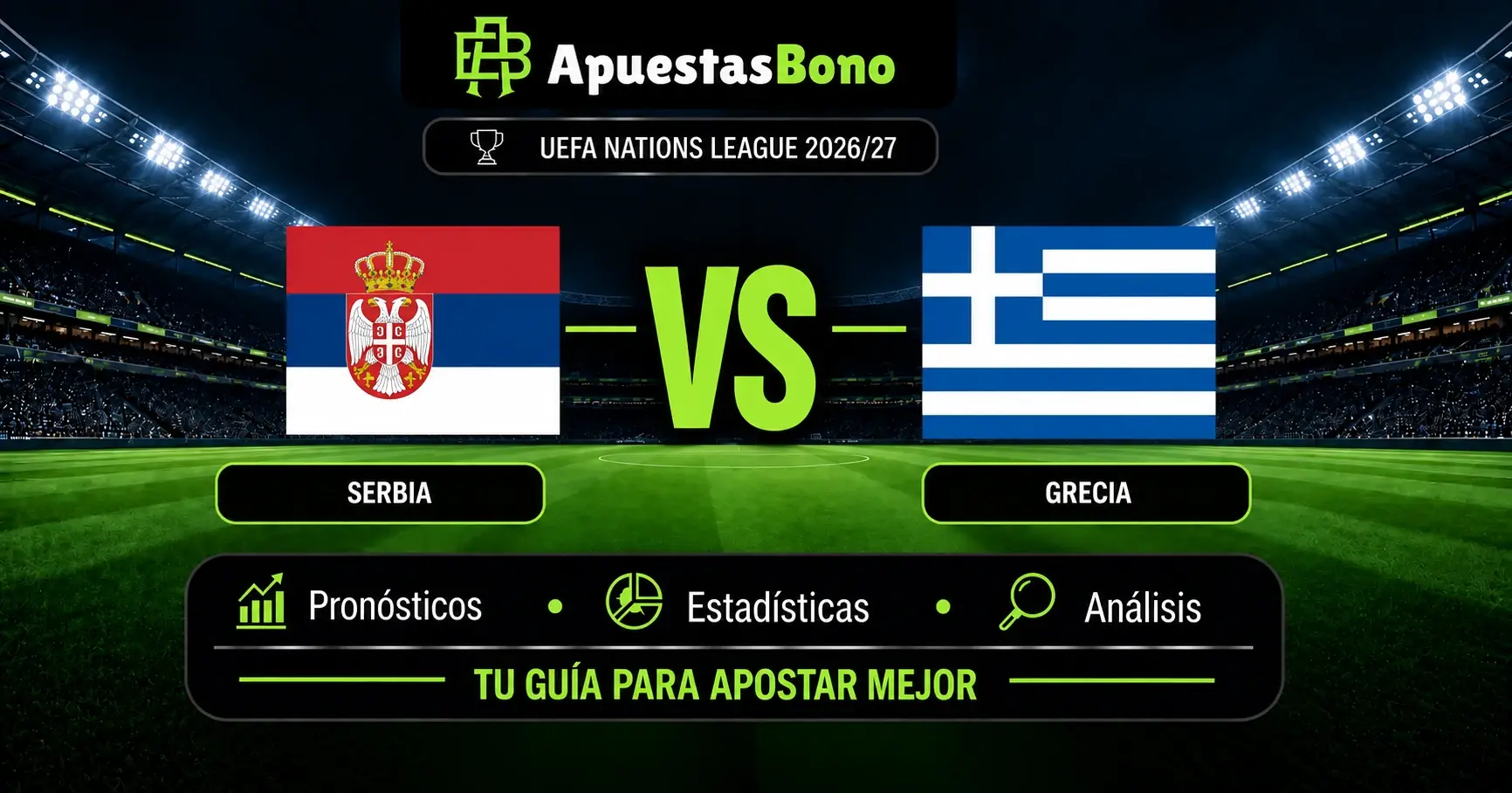 Predicción Serbia contra Grecia por la UEFA Nations League 2026.