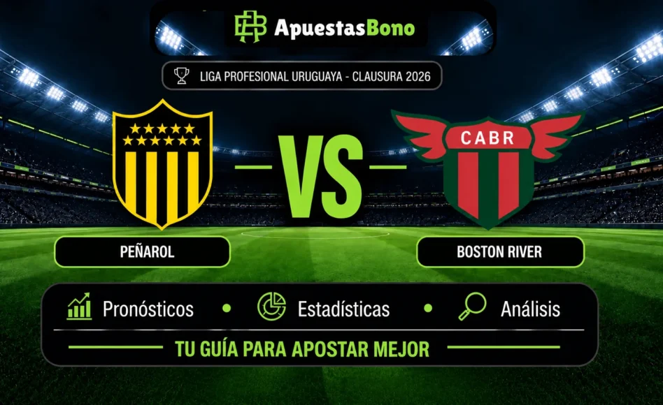 Predicción y análisis de Peñarol contra Boston River –Liga Uruguaya Clausura 2026– 26 de septiembre (18:30 hora local)