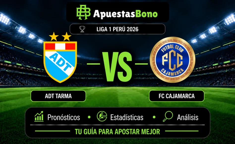 Predicción y análisis de ADT Tarma contra FC Cajamarca -Liga 1 Perú- 10 de Octubre de 2026 (13:00 horas)