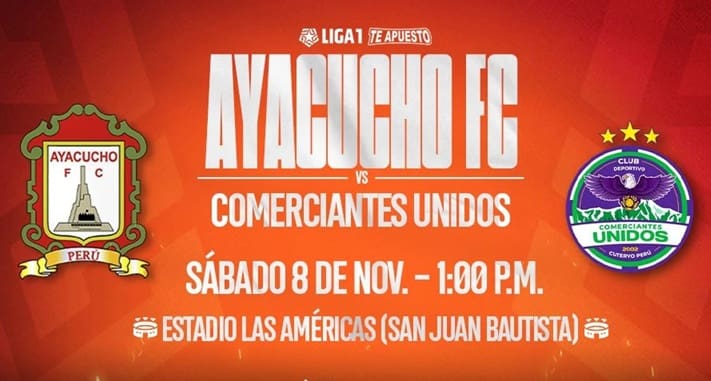 Ayacucho FC contra Comerciantes Unidos