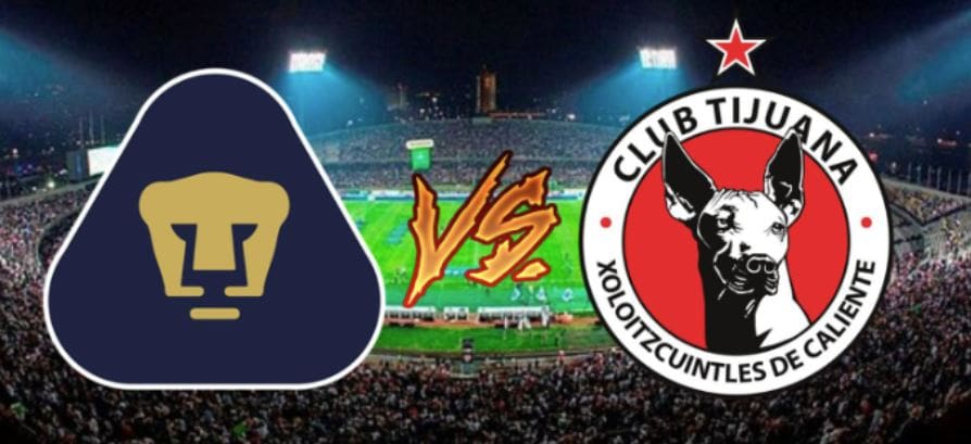 Pumas UNAM contra Tijuana – Torneo Liga MX México Primera División – Domingo 2 de Noviembre 2025