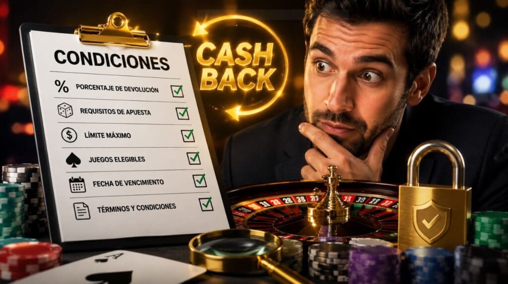 Casinos con Cashback condiciones y requisitos que debes revisar antes de aceptar un bono