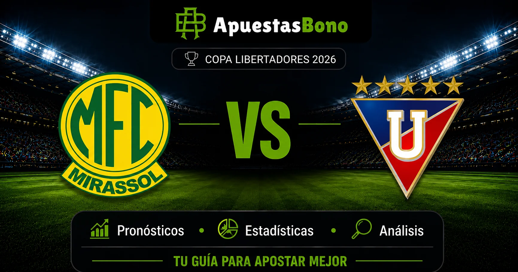 Predicción Mirassol contra LDU Quito por la Copa Libertadores 2026