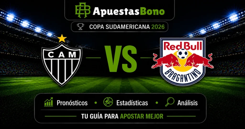 Predicción Atlético Mineiro contra Bragantino por la Copa Sudamericana.