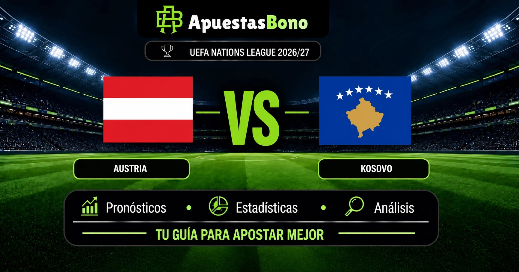 Predicción Austria contra Kosovo por la UEFA Nations League A 2026