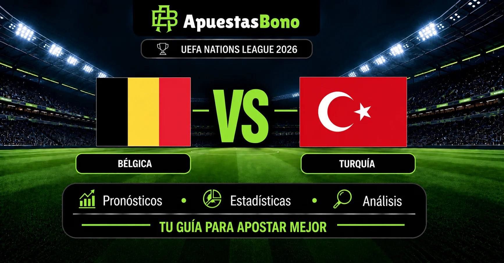 Predicción Bélgica contra Turquía por la Nations League 2026