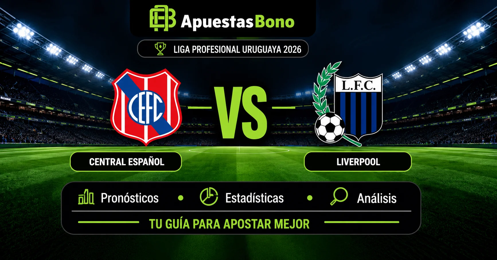 Predicción Central Español contra Liverpool por la Liga Uruguaya