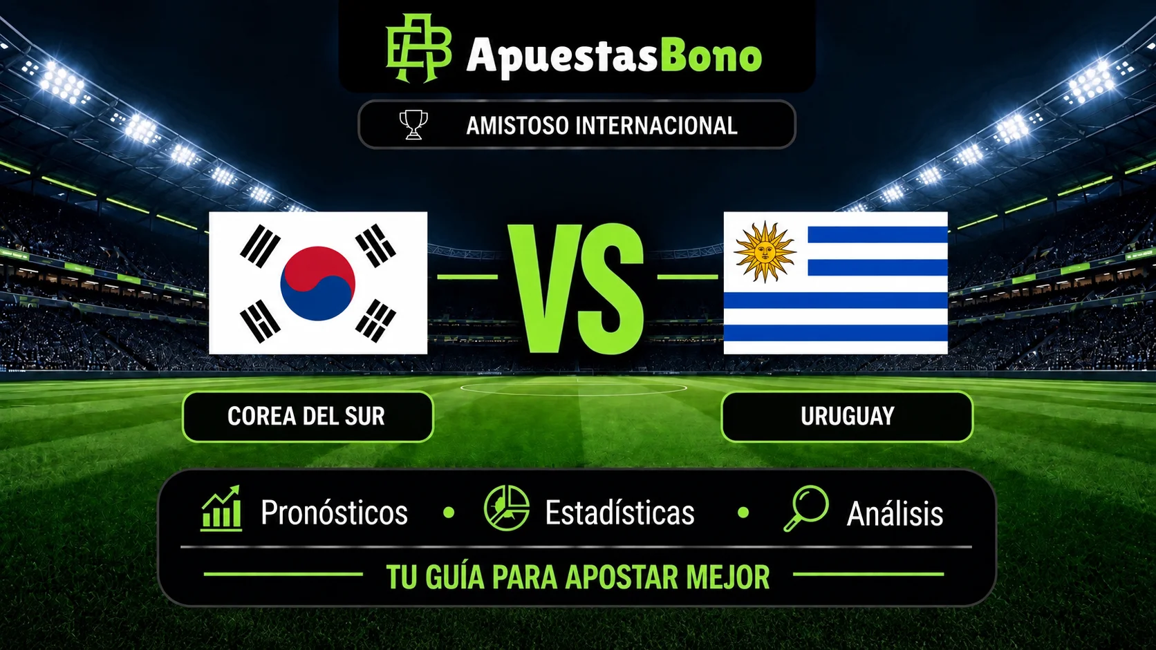 Predicción Corea del Sur contra Uruguay Amistoso Internacional