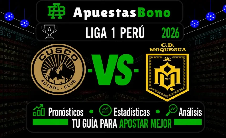 Predicción y análisis de Cusco FC contra Deportivo Moquegua -Liga 1 Perú- 5 de Septiembre de 2026 (18:00 horas)