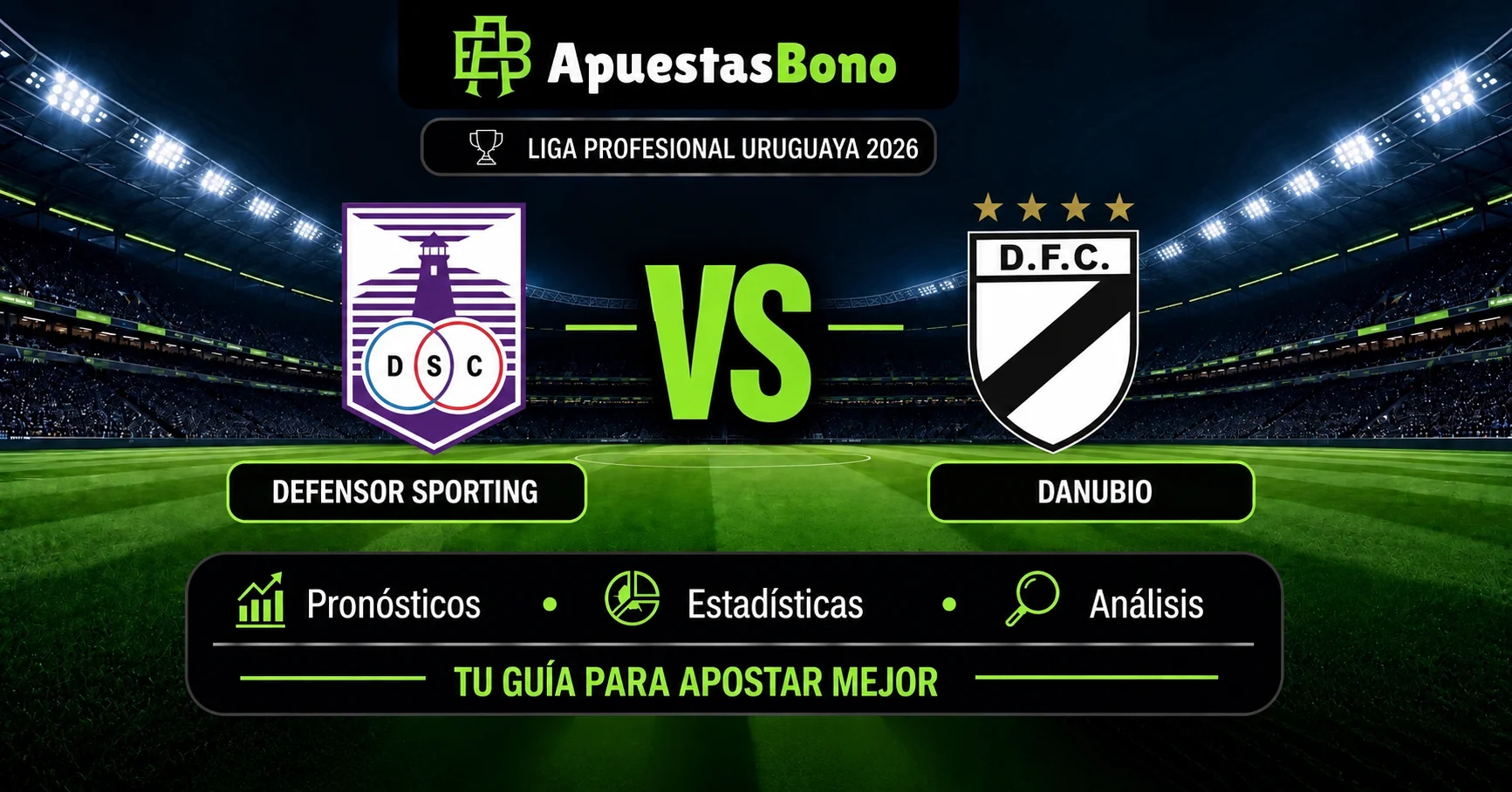 Predicción Defensor Sporting contra Danubio por la Liga Uruguaya