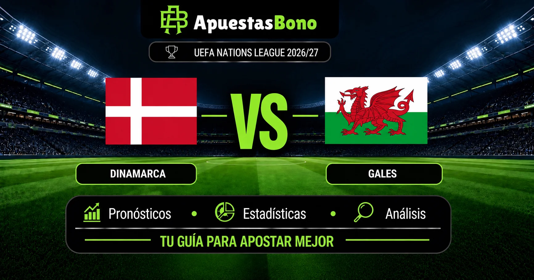 Predicción Dinamarca contra Gales por la UEFA Nations League A 2026