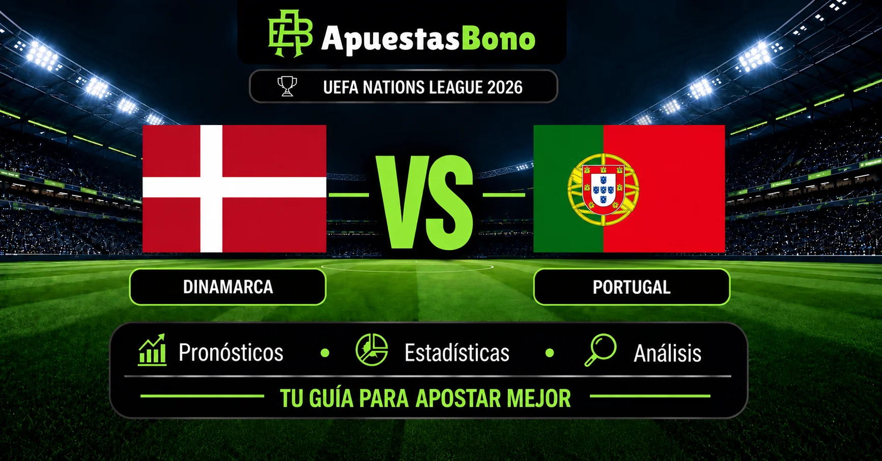 Predicción Dinamarca contra Portugal por la UEFA Nations League A 2026