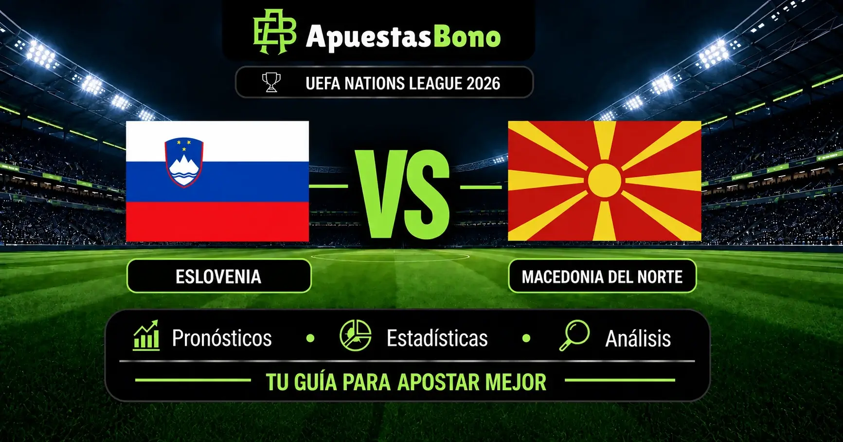 Predicción Eslovenia contra Macedonia del Norte por la Nations League 2026