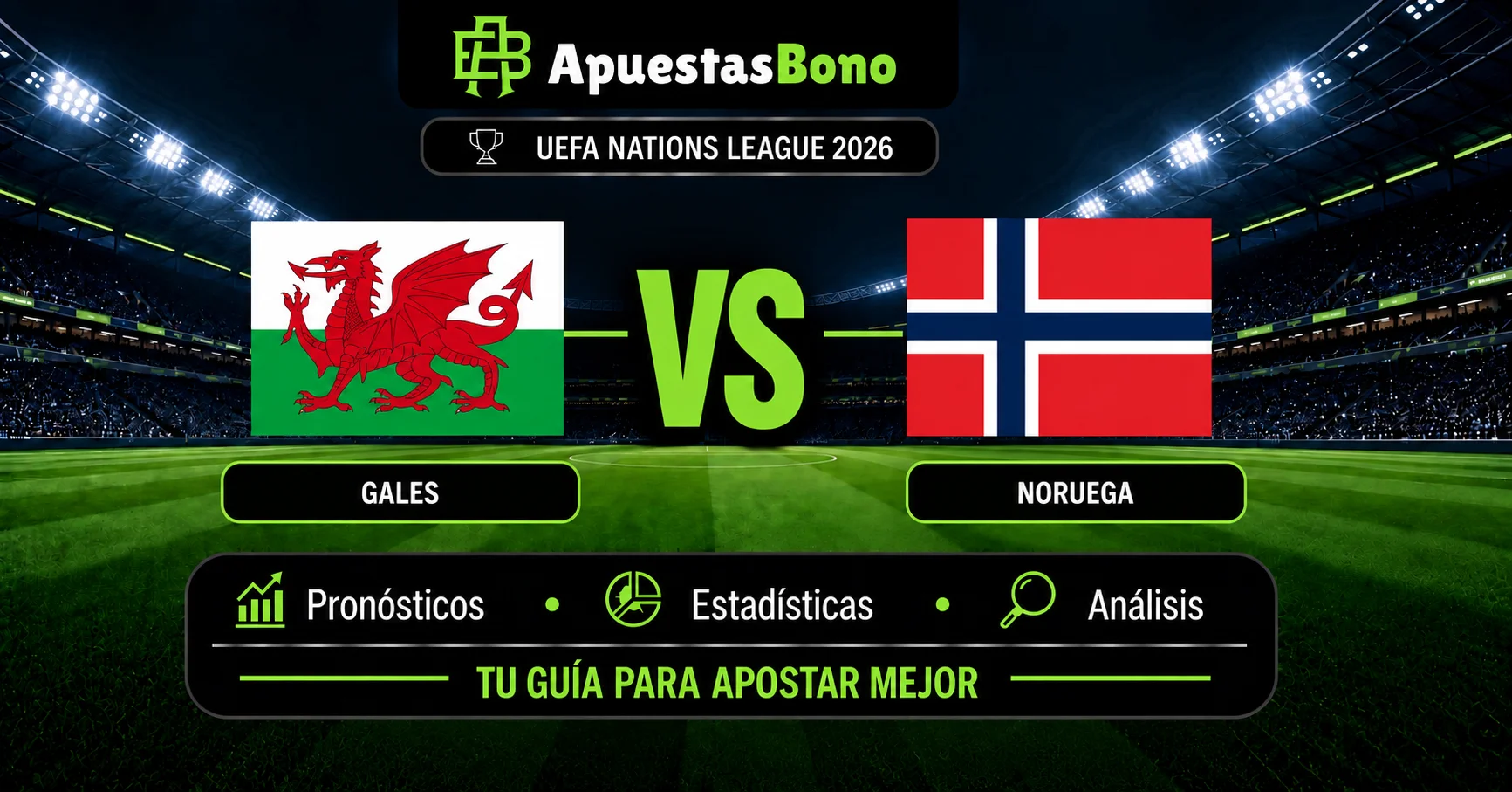 Predicción Gales contra Noruega por la Nations League 2026