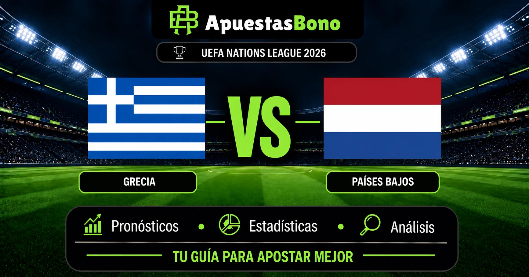 Predicción Grecia contra Países Bajos por la UEFA Nations League 2026.