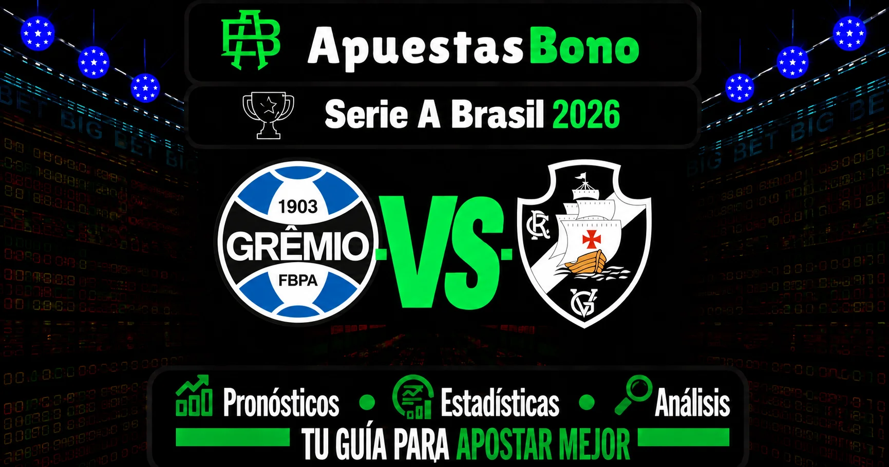 Predicción Gremio contra Vasco da Gama por la Liga Brasil.