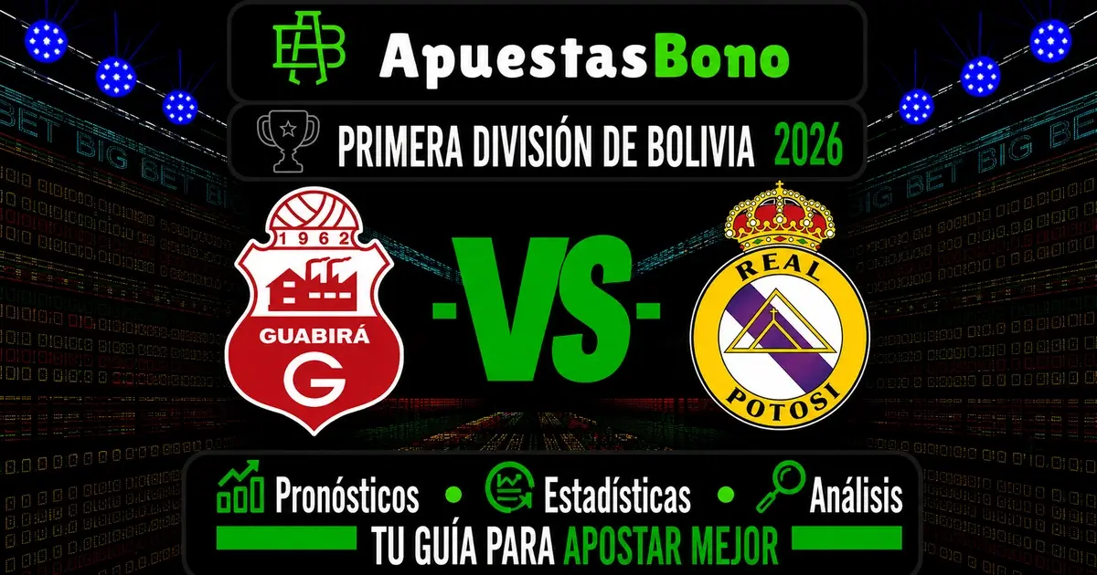 Predicción Guabirá contra Real Potosí por la Liga Profesional de Bolivia.