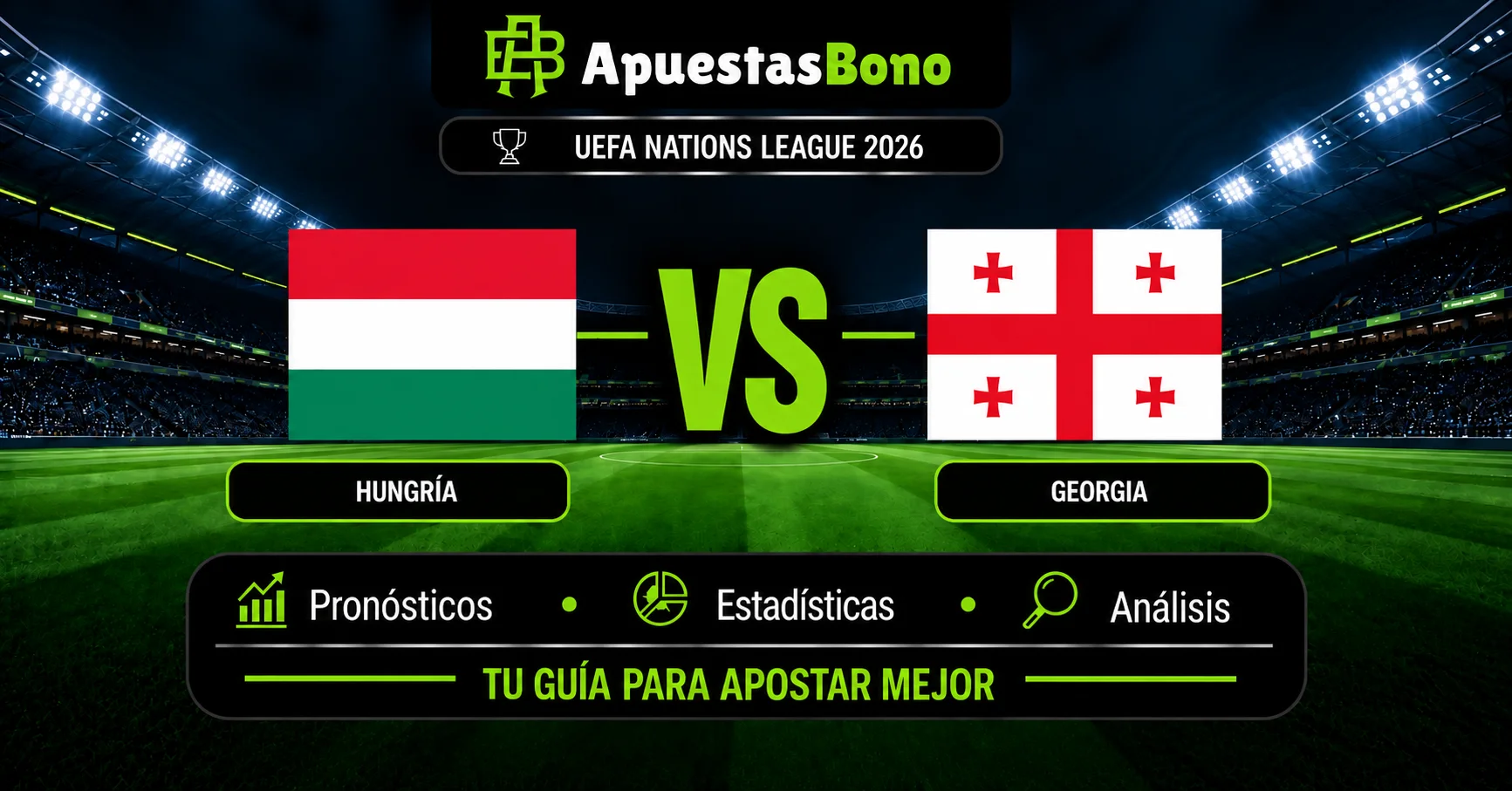 Predicción Hungría contra Georgia por la UEFA Nations League 2026.