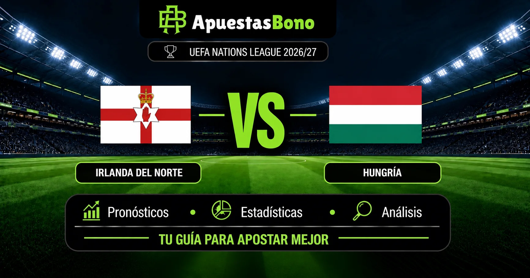 Predicción Irlanda del Norte contra Hungría por la UEFA Nations League B 2026