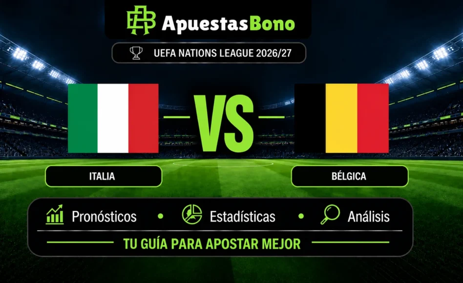 Predicción y análisis de Italia contra Bélgica –UEFA Nations League– 25 de Septiembre de 2026 (20:45 CET)