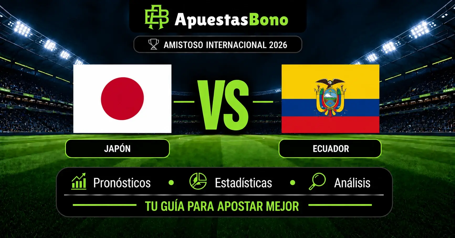 Predicción del Japón contra Ecuador en un amistoso internacional.