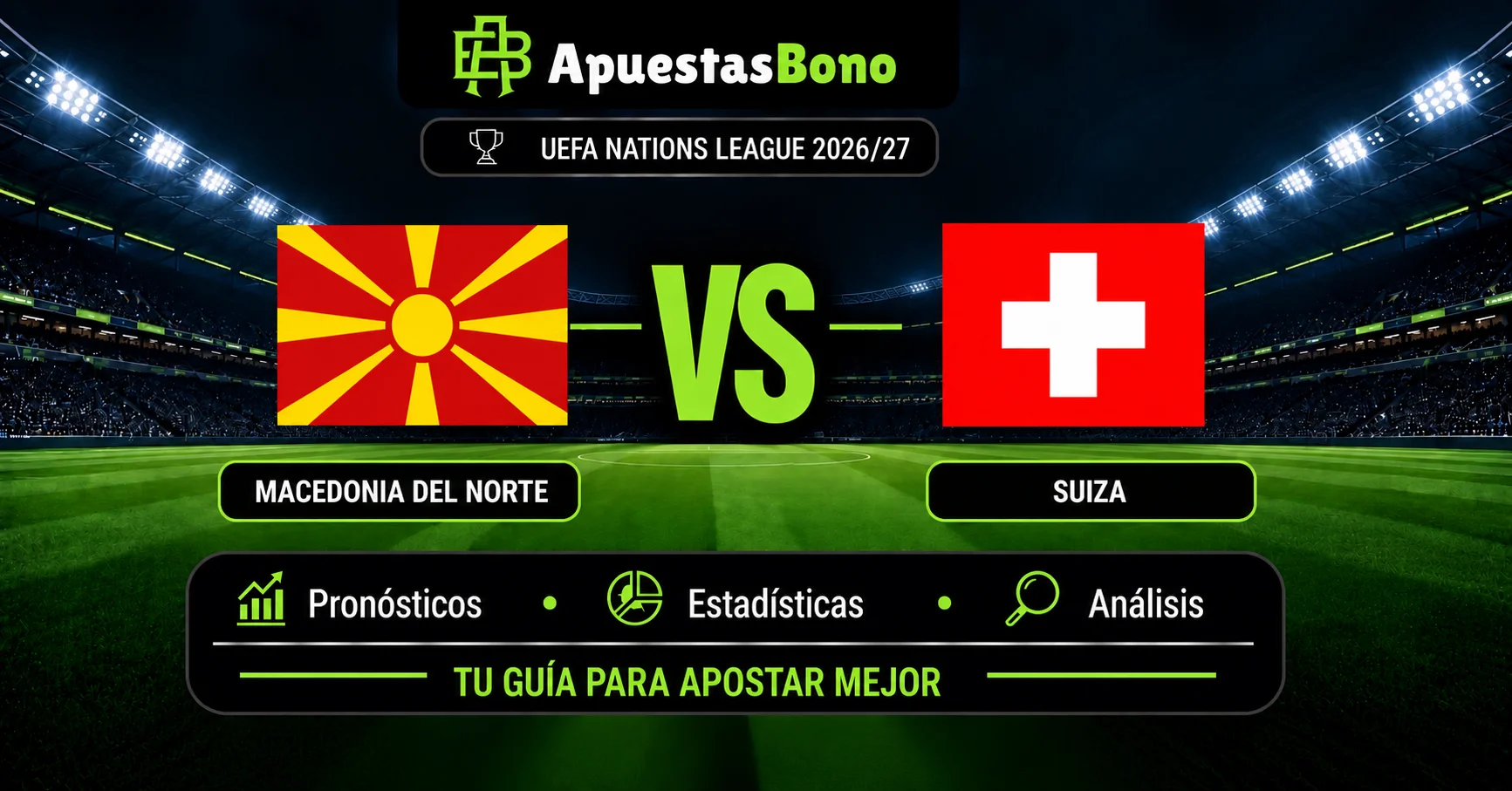 Predicción Macedonia del Norte contra Suiza por la UEFA Nations League.