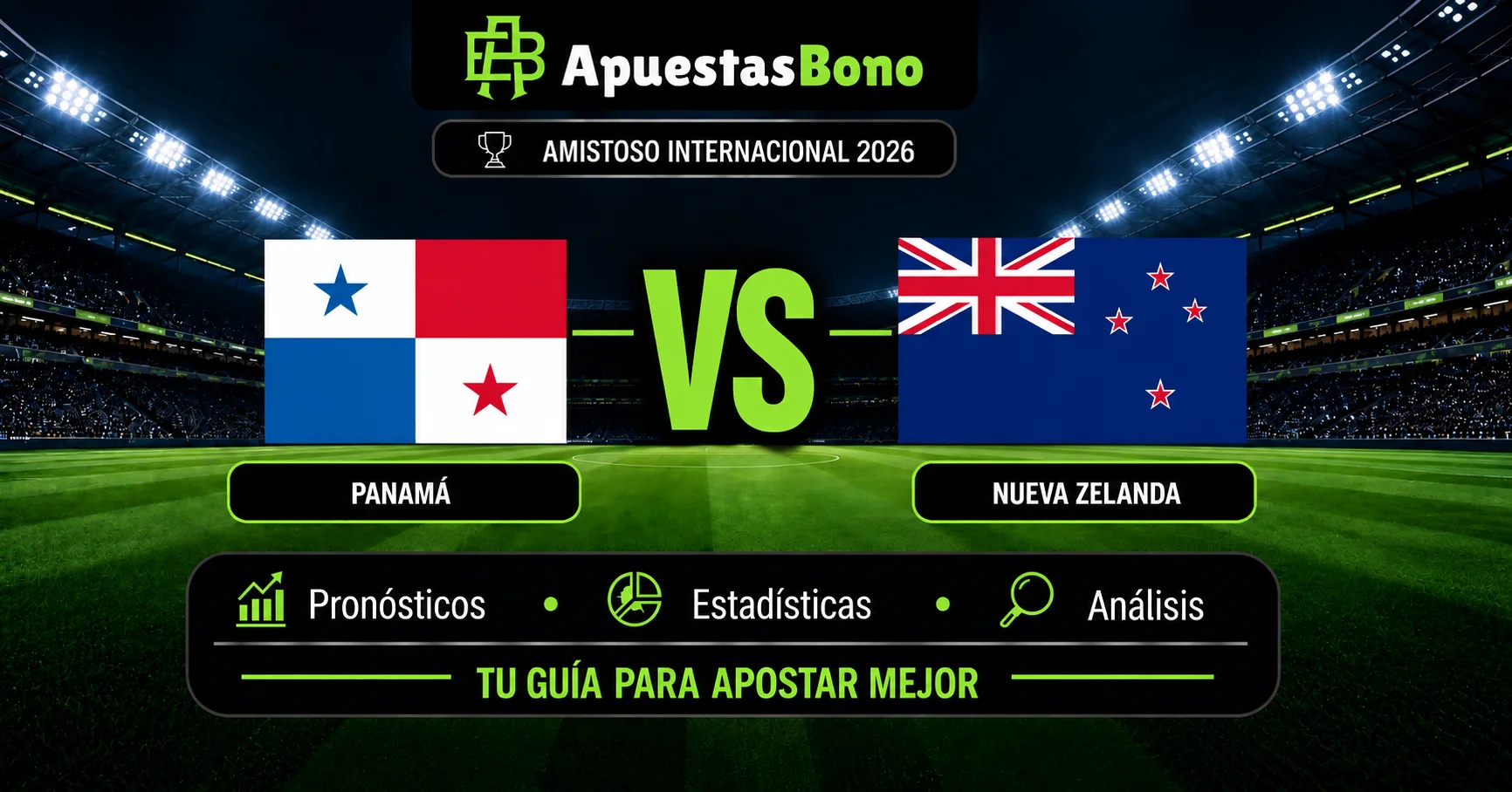 Predicción Panamá contra Nueva Zelanda por el Amistoso Internacional de la Fecha FIFA 2026.