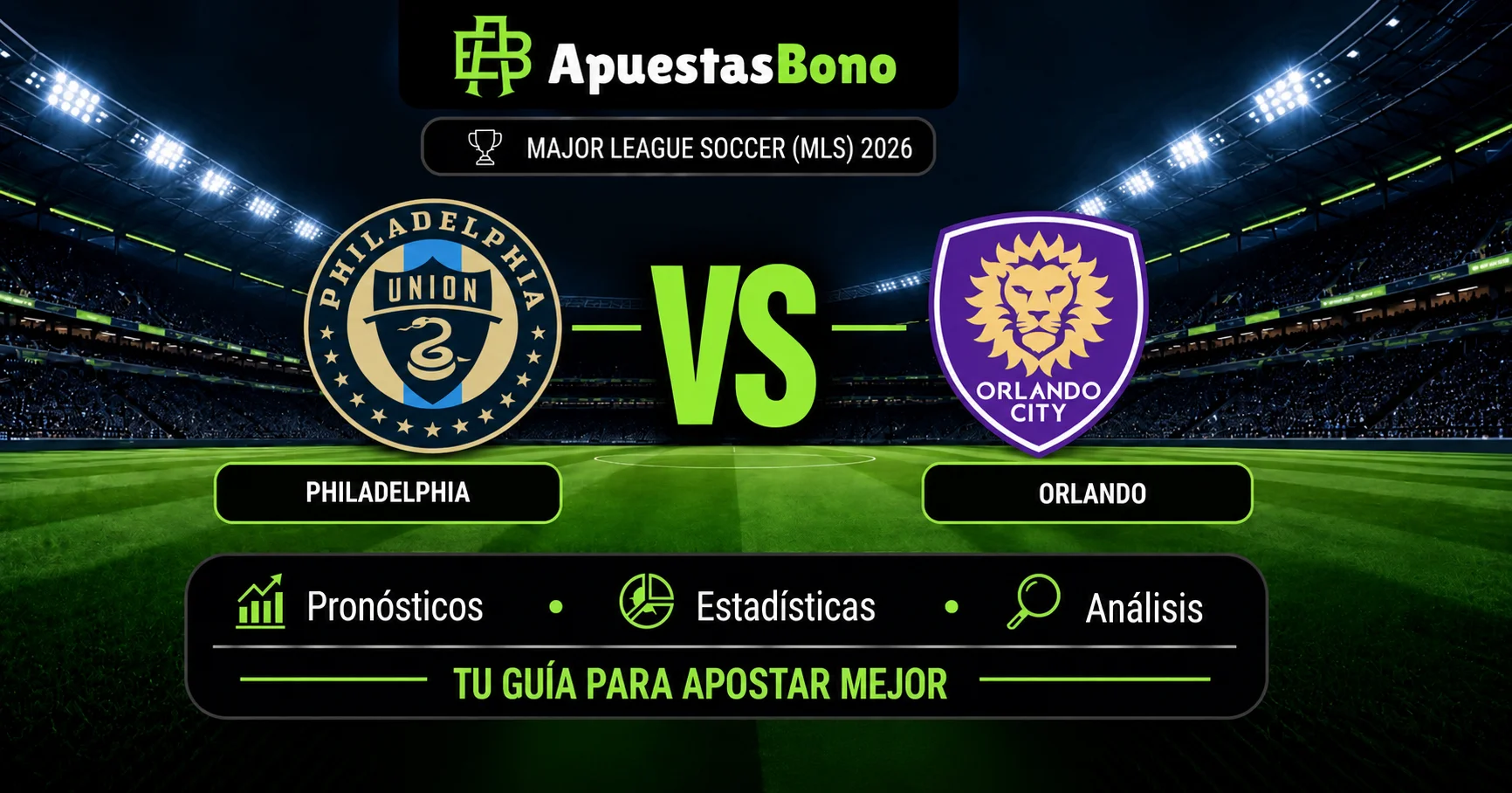 Predicción del partido Philadelphia contra Orlando de la MLS 2026.
