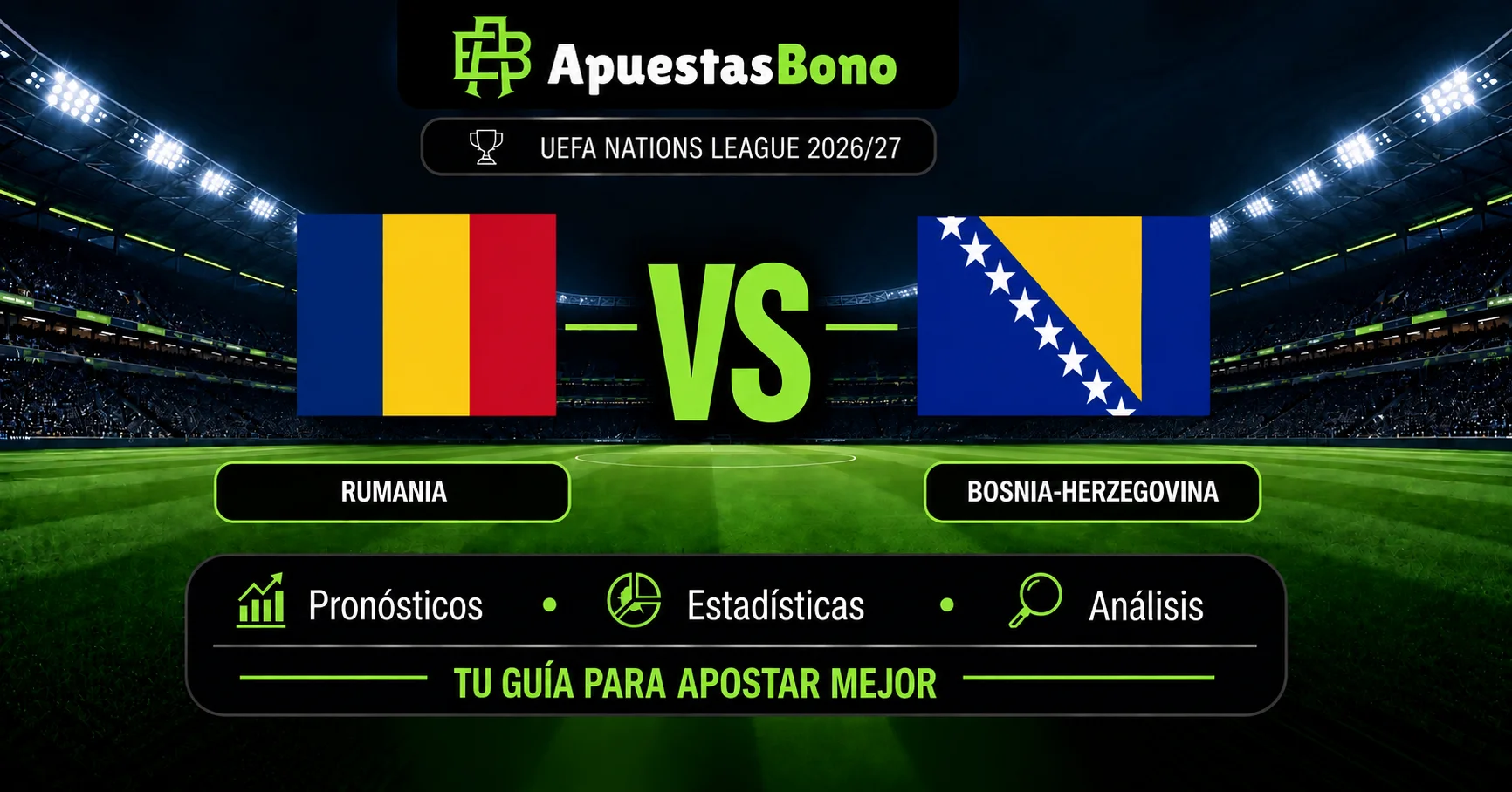 Predicción Rumania contra Bosnia-Herzegovina en Nations League