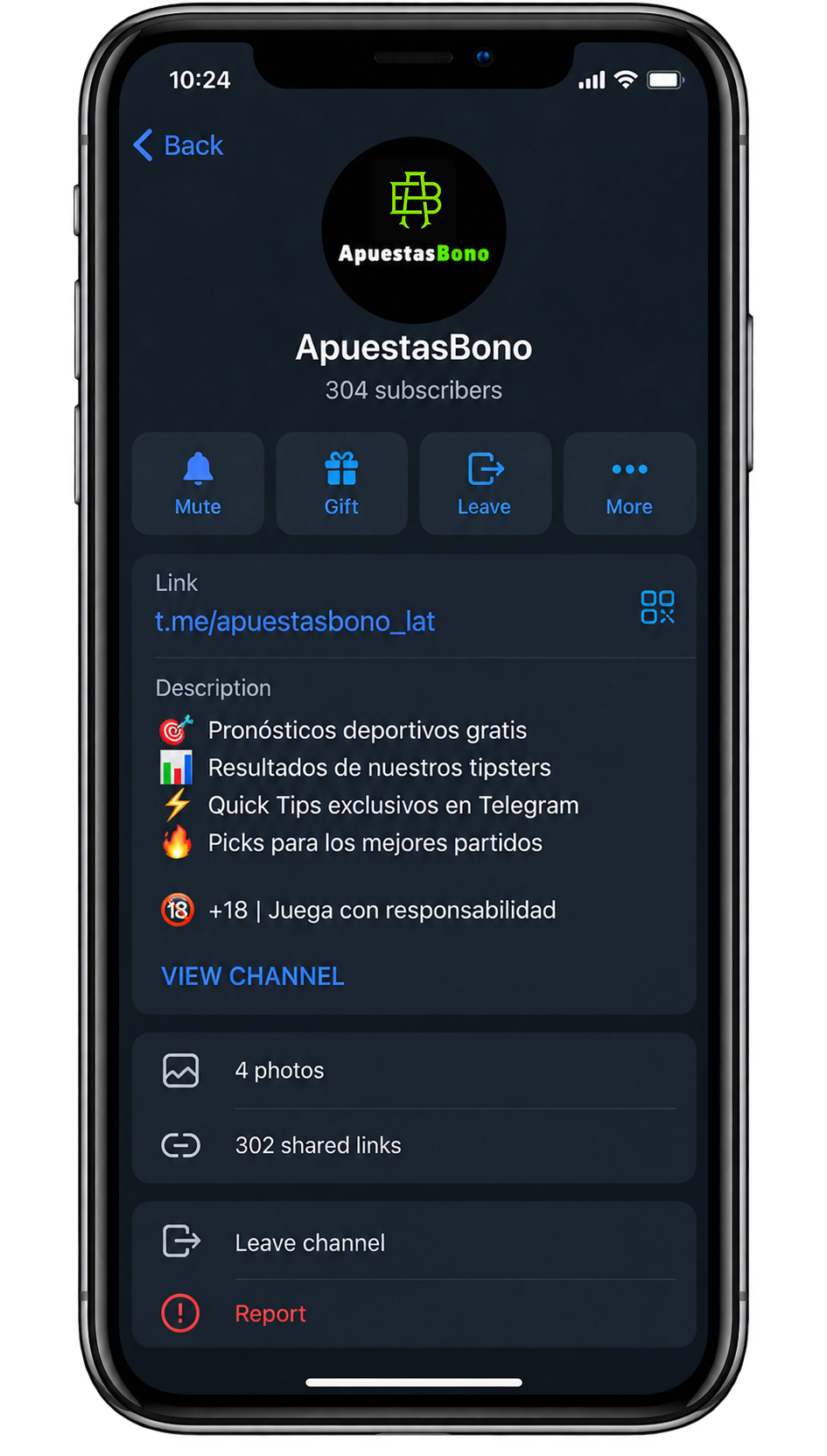 Canal de Telegram de ApuestasBono