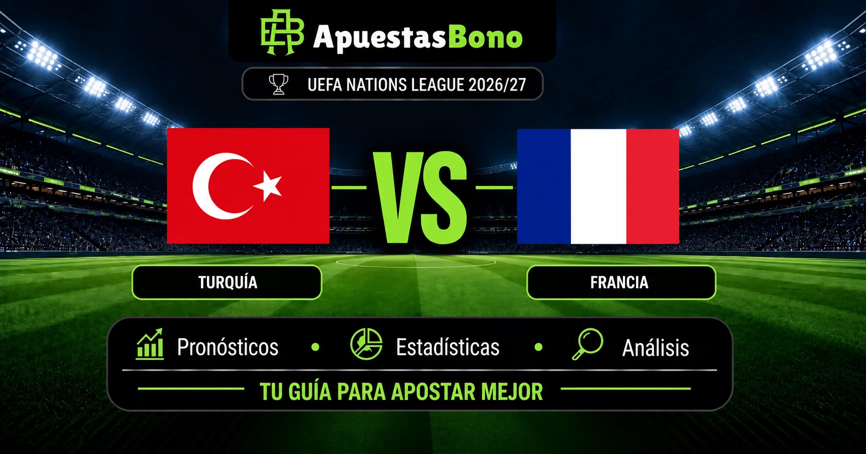 Predicción Turquía contra Francia por la Nations League 2026