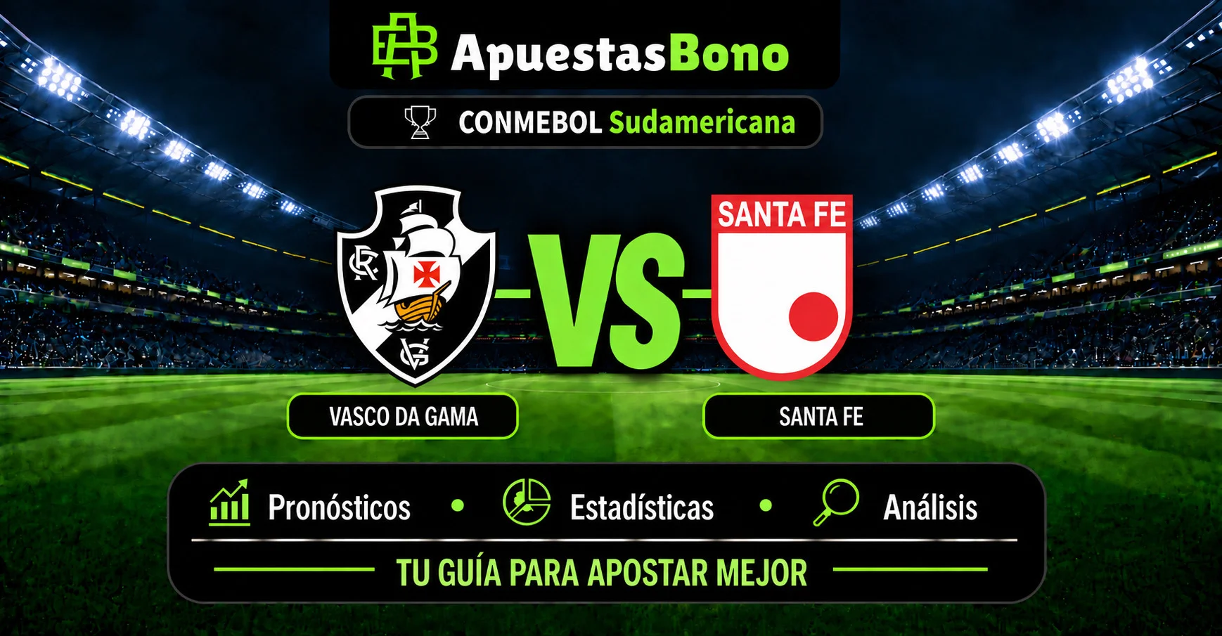 Predicción Vasco da Gama contra Independiente Santa Fé por la Copa Sudamericana .