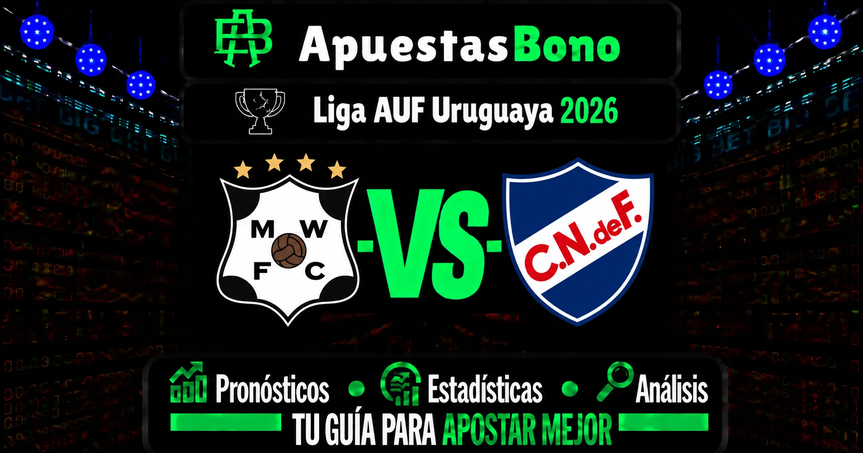 Predicción Wanderers contra Nacional por la Liga Uruguaya