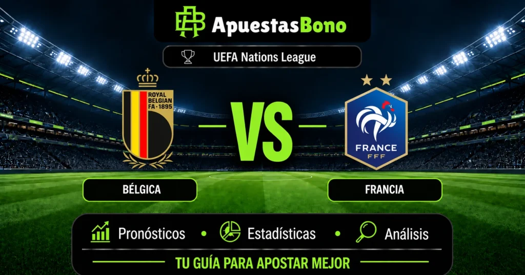 Predicción y análisis Bélgica vs Francia - Nations League - 28.09.2026