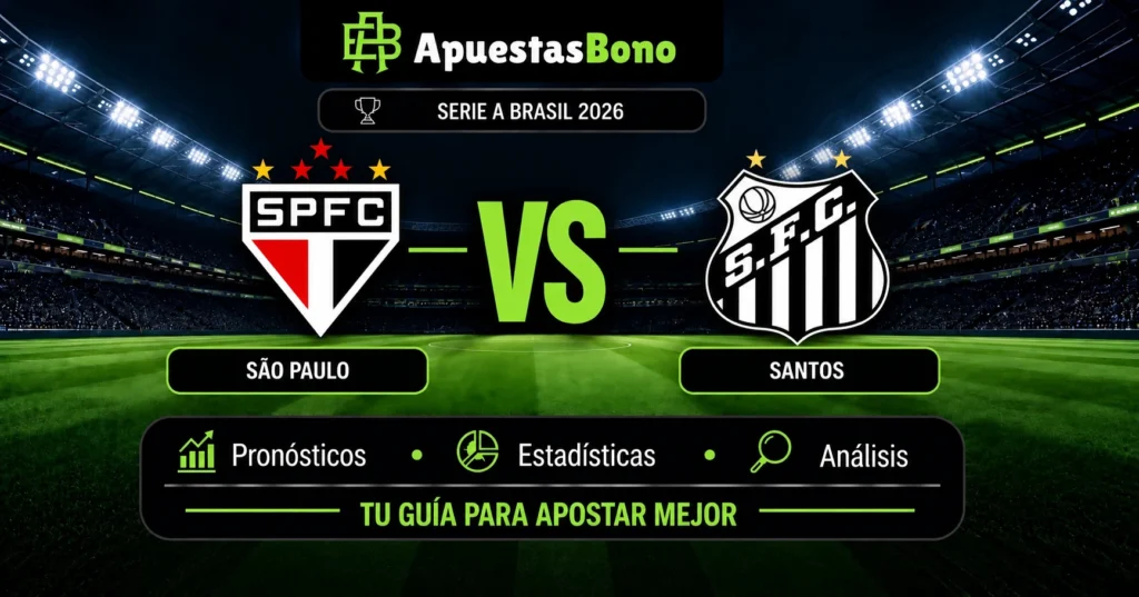 Pronóstico São Paulo vs Santos en la Serie A de Brasil 2026