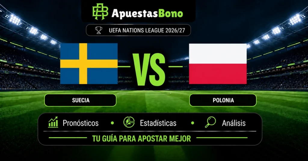 Predicción y análisis de Suecia vs Polonia – UEFA Nations League B, 28 de septiembre de 2026