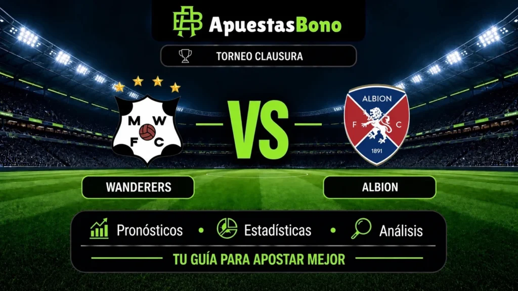 Predicción y análisis de Wanderers contra Albion –Liga Uruguaya Clausura 2026– 28 de septiembre