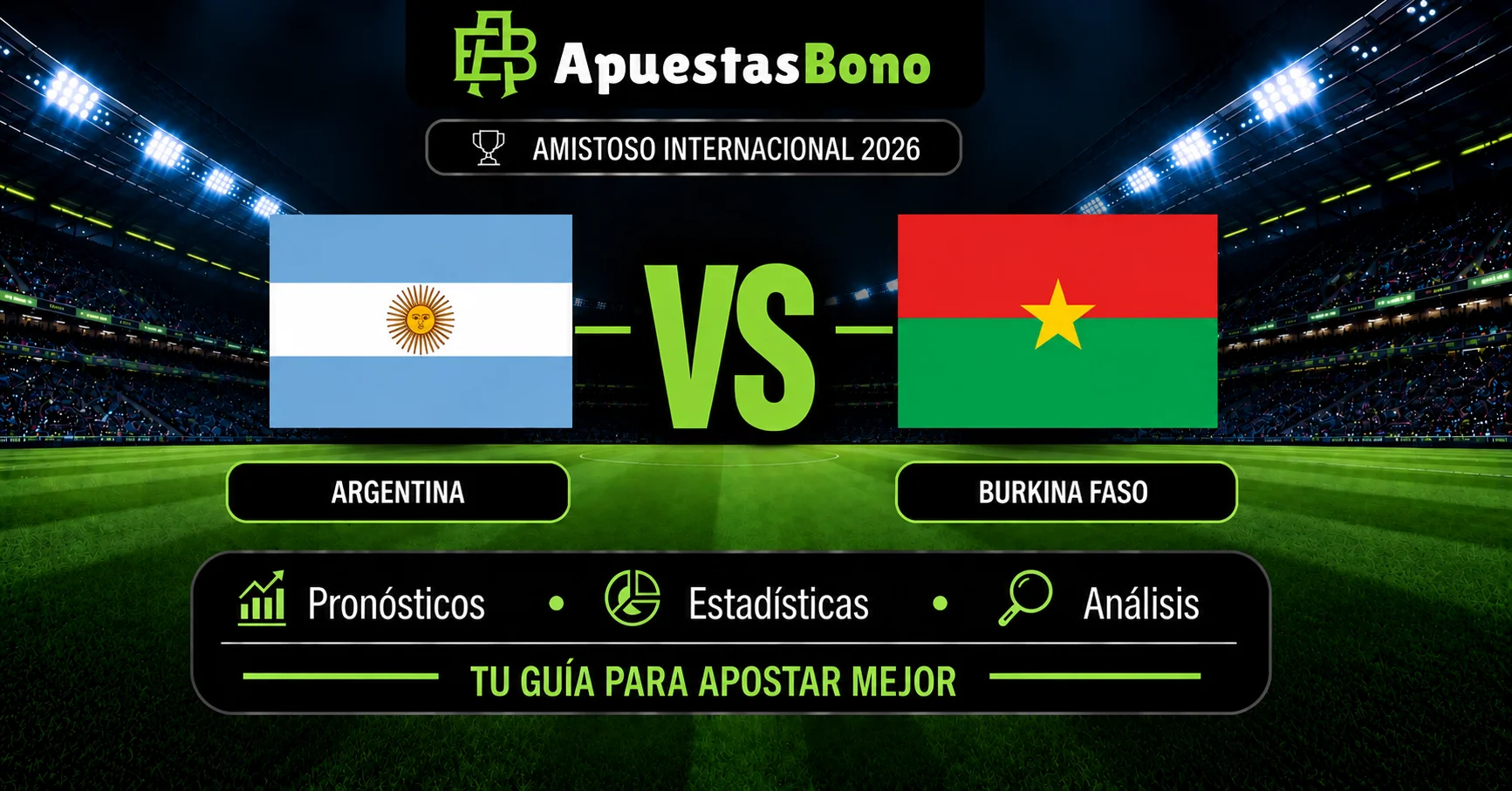 Predicción Argentina contra Burkina Faso Amistoso Internacional