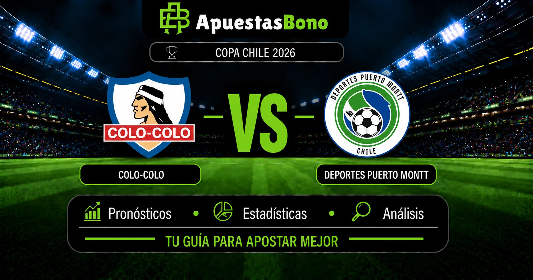 Predicción Colo-Colo contra Puerto Montt por los cuartos de final de la Copa Chile 2026.