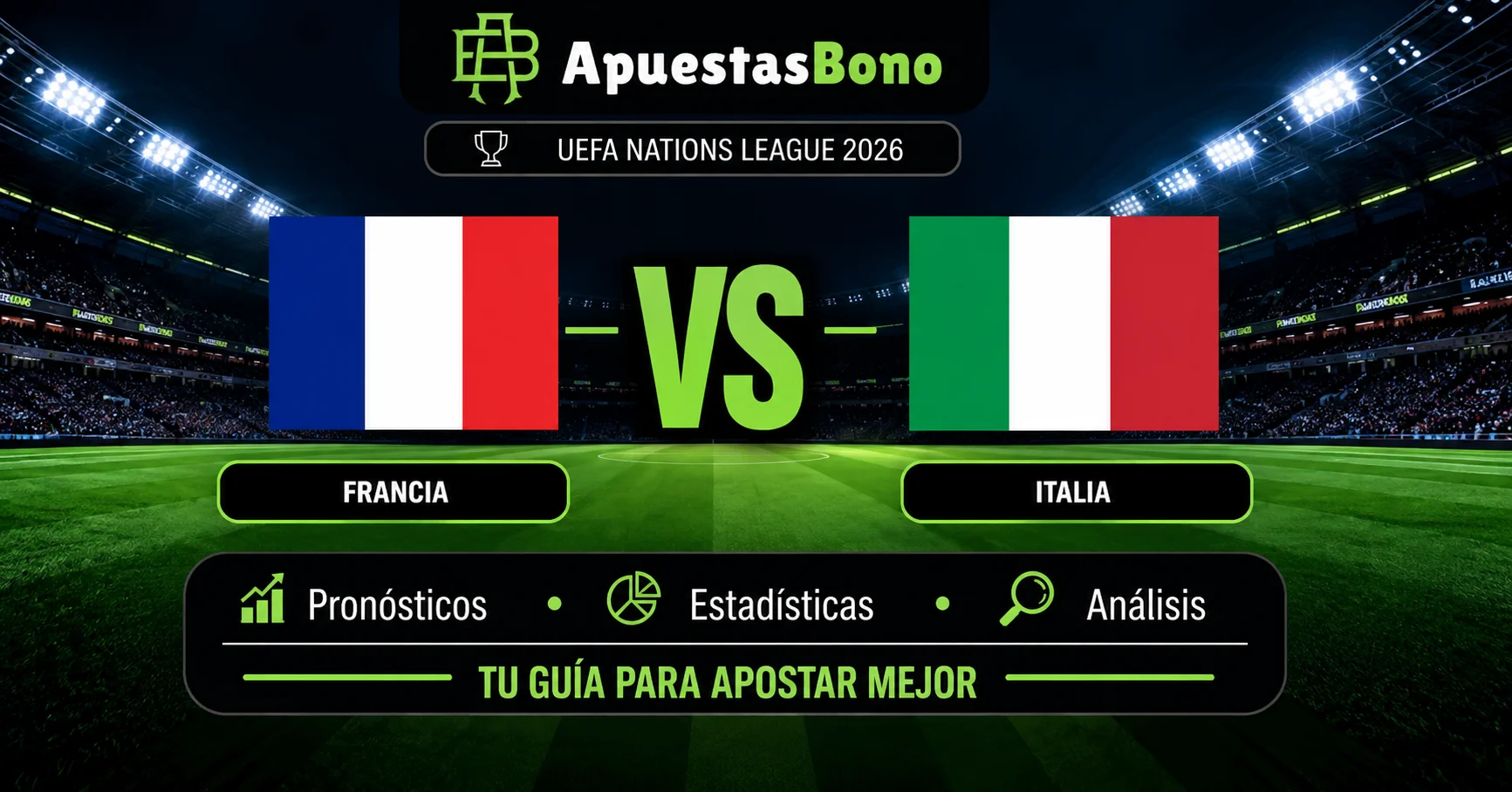 Predicción Francia contra Italia por la Nations League 2026
