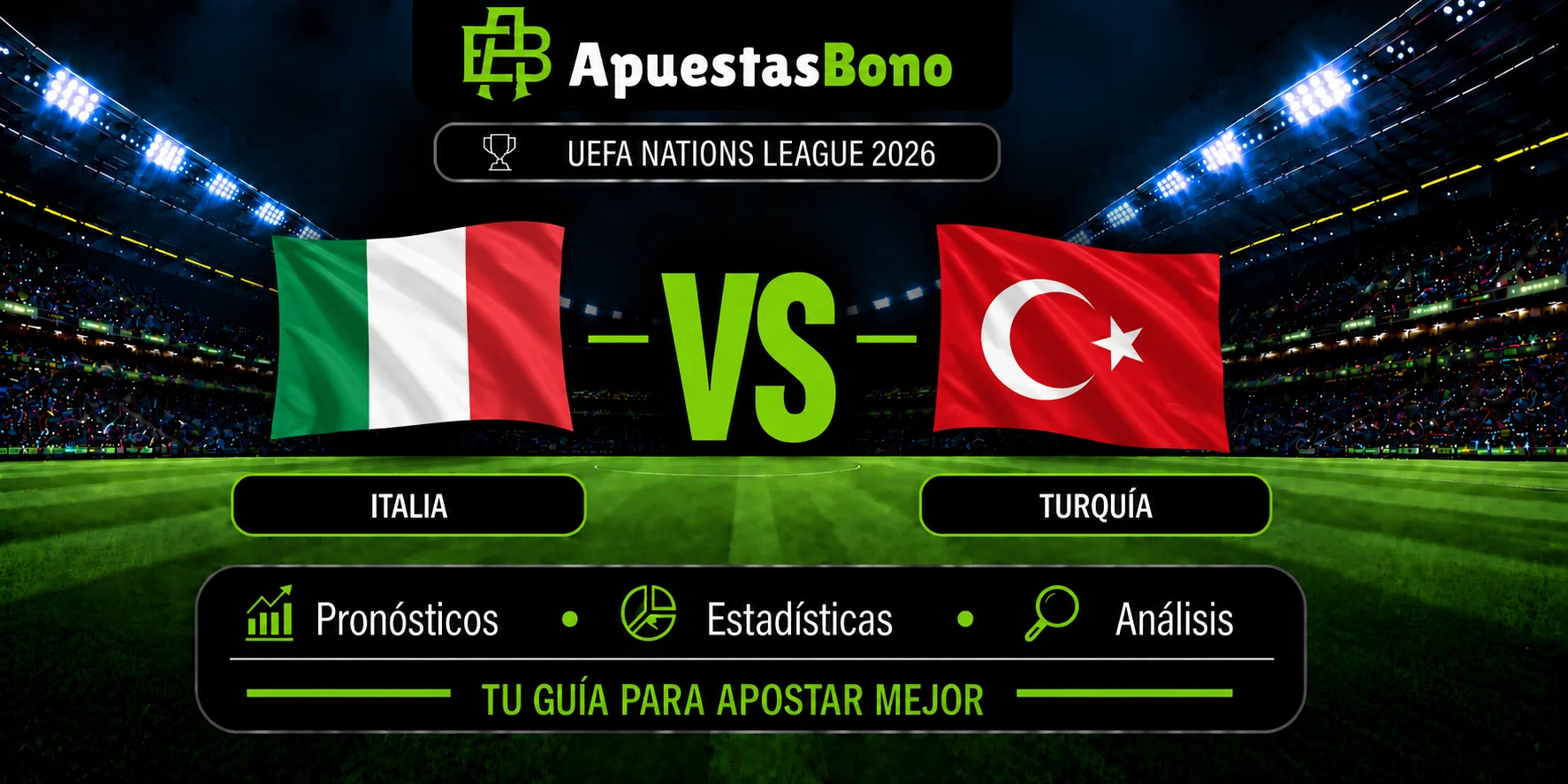 Predicción Italia contra Turquía por la UEFA Nations League A 2026