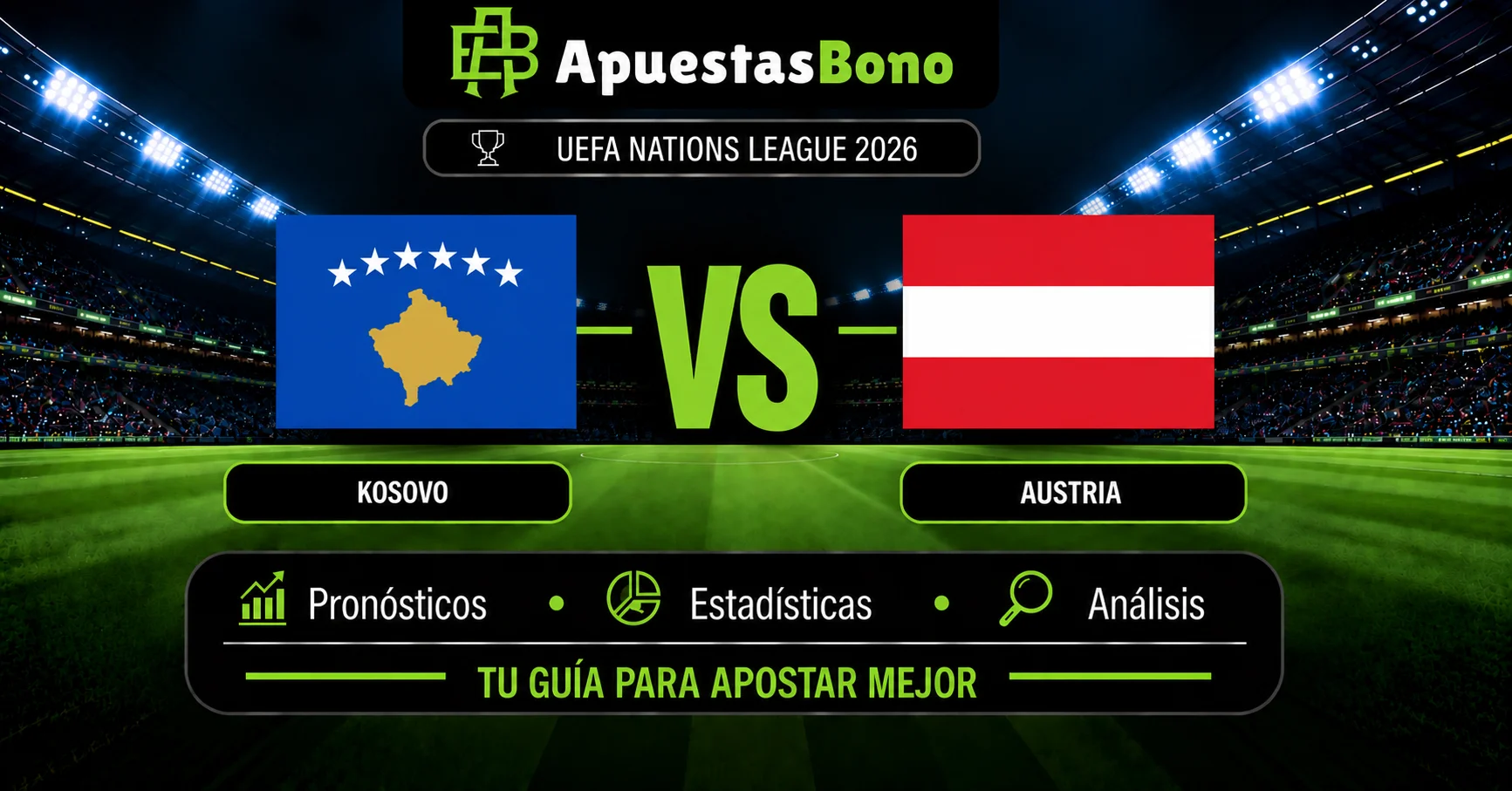 Predicción Kosovo contra Austria por la UEFA Nations League B 2026